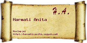 Harmati Anita névjegykártya